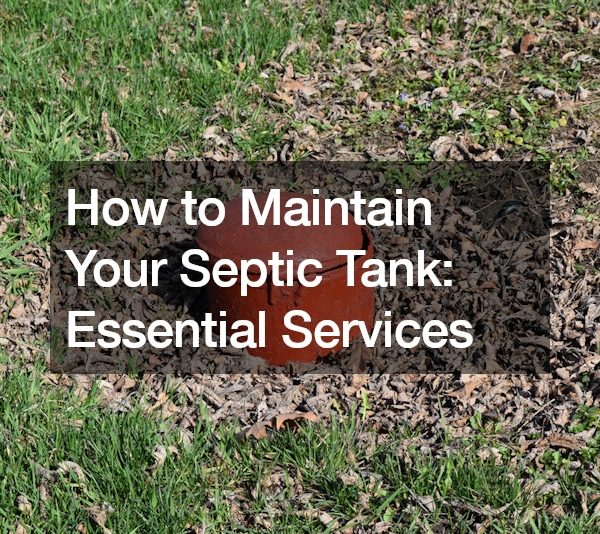How to Maintain Your Septic Tank Essential Services